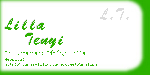 lilla tenyi business card